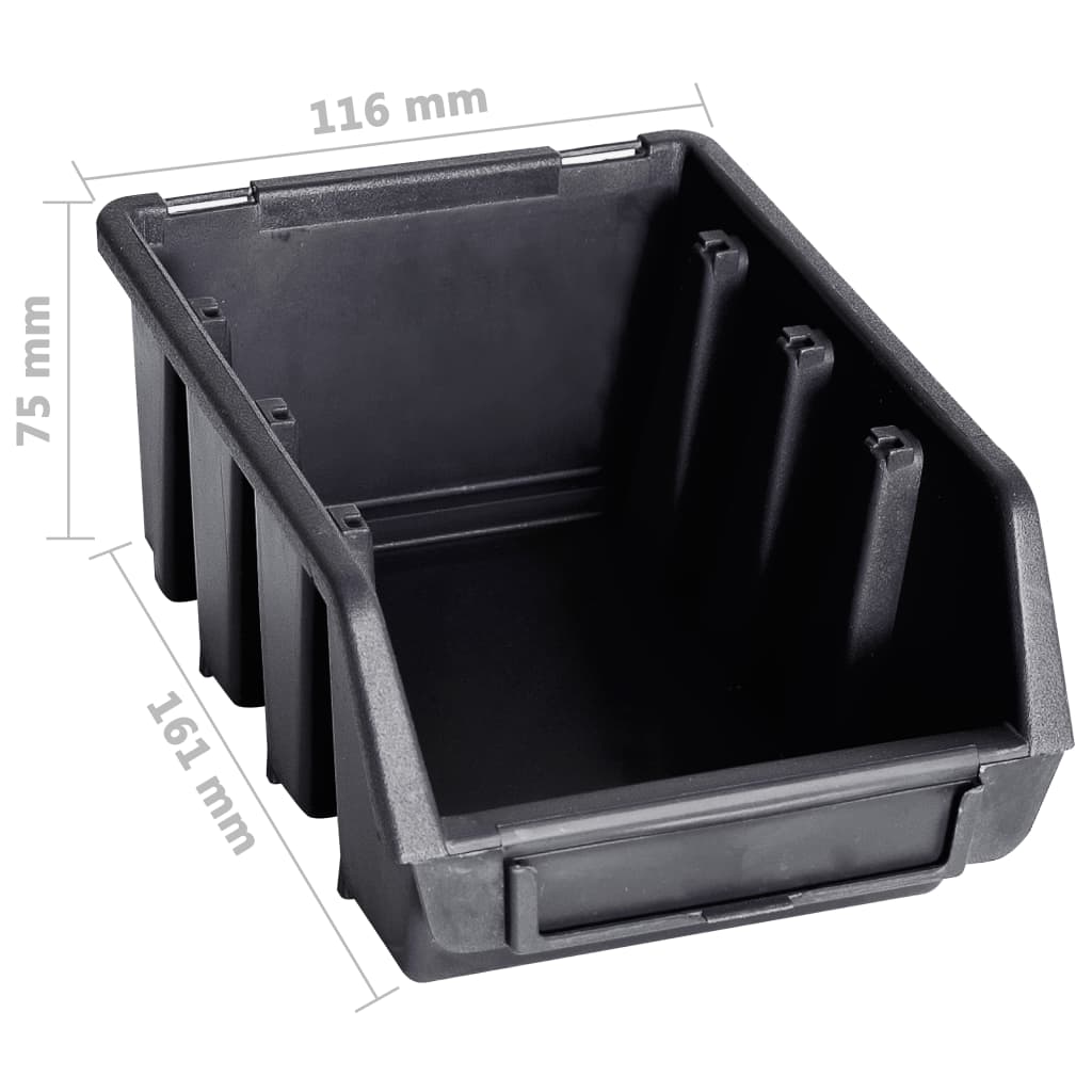 29-dijelni set kutija za pohranu sa zidnim pločama crveno-crni