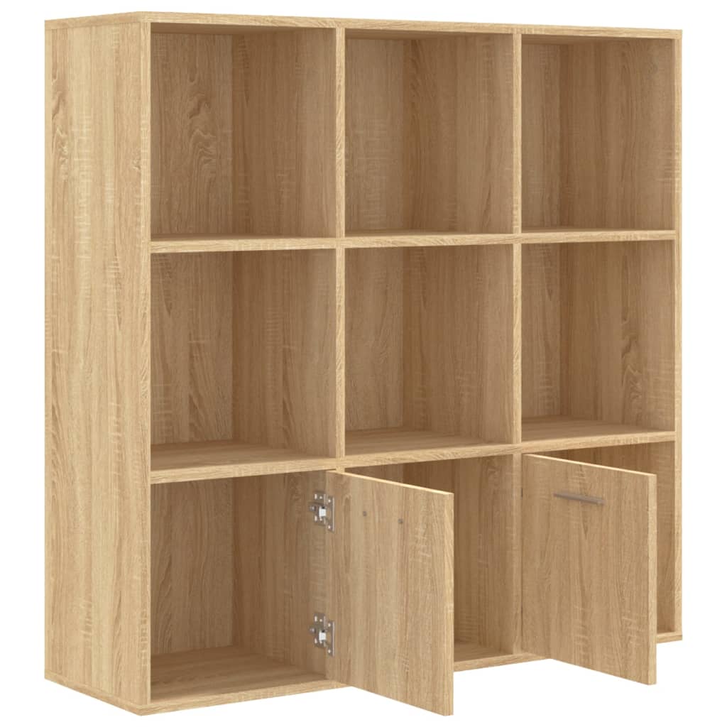 Ormarić za knjige boja hrasta 98x30x98 cm od konstruiranog drva