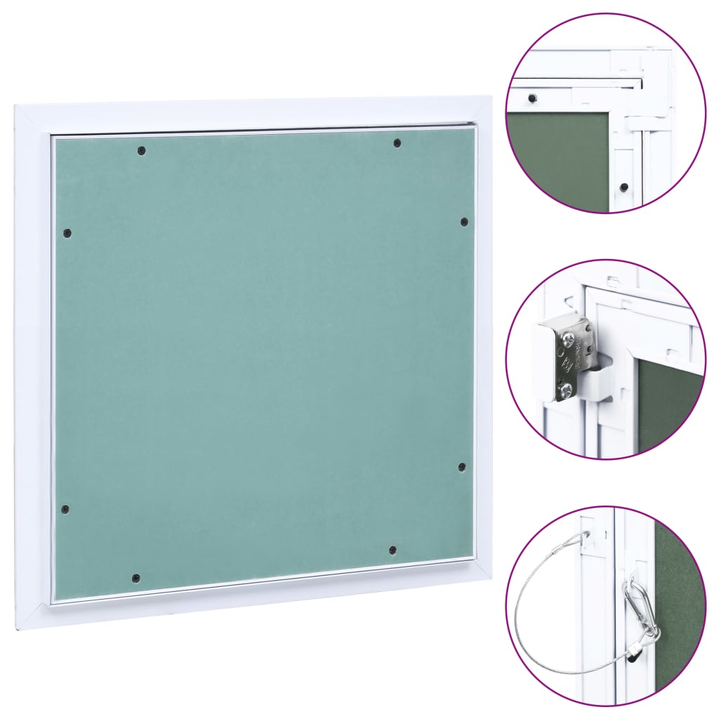 Pristupna ploča s aluminijskim okvirom i knaufom 400 x 400 mm