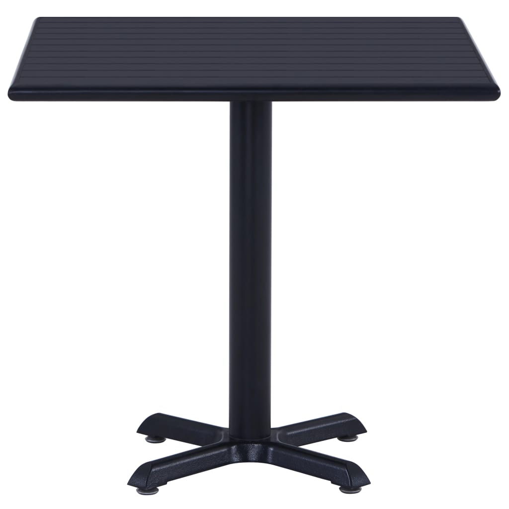 Vrtni stol crni 80 x 80 x 75 cm