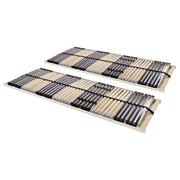 Podnice za krevet 2 kom s 42 letvice i 7 zona 70 x 200 cm