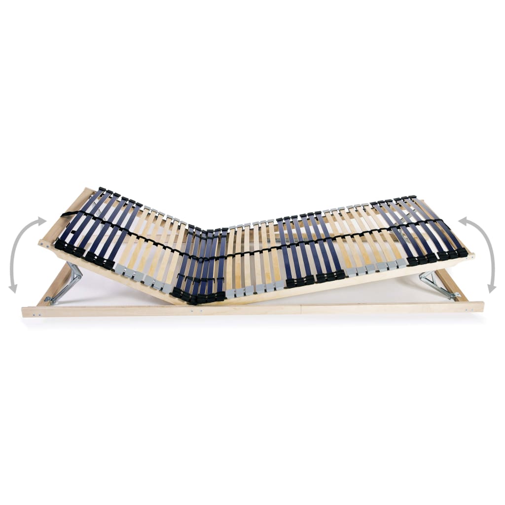 Podnice za krevet 2 kom s 42 letvice i 7 zona 90 x 200 cm