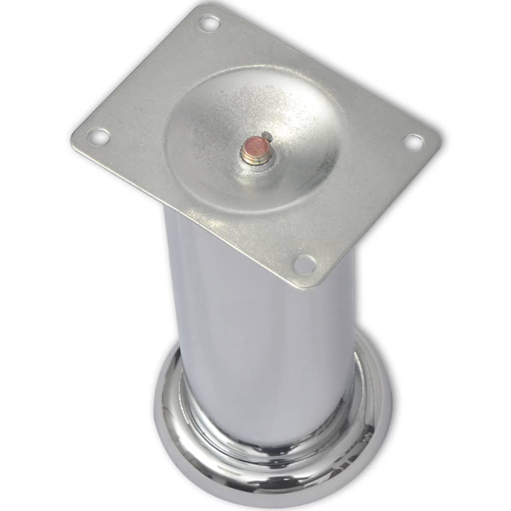 Noge za kauč 8 kom okrugle kromirane 180 mm
