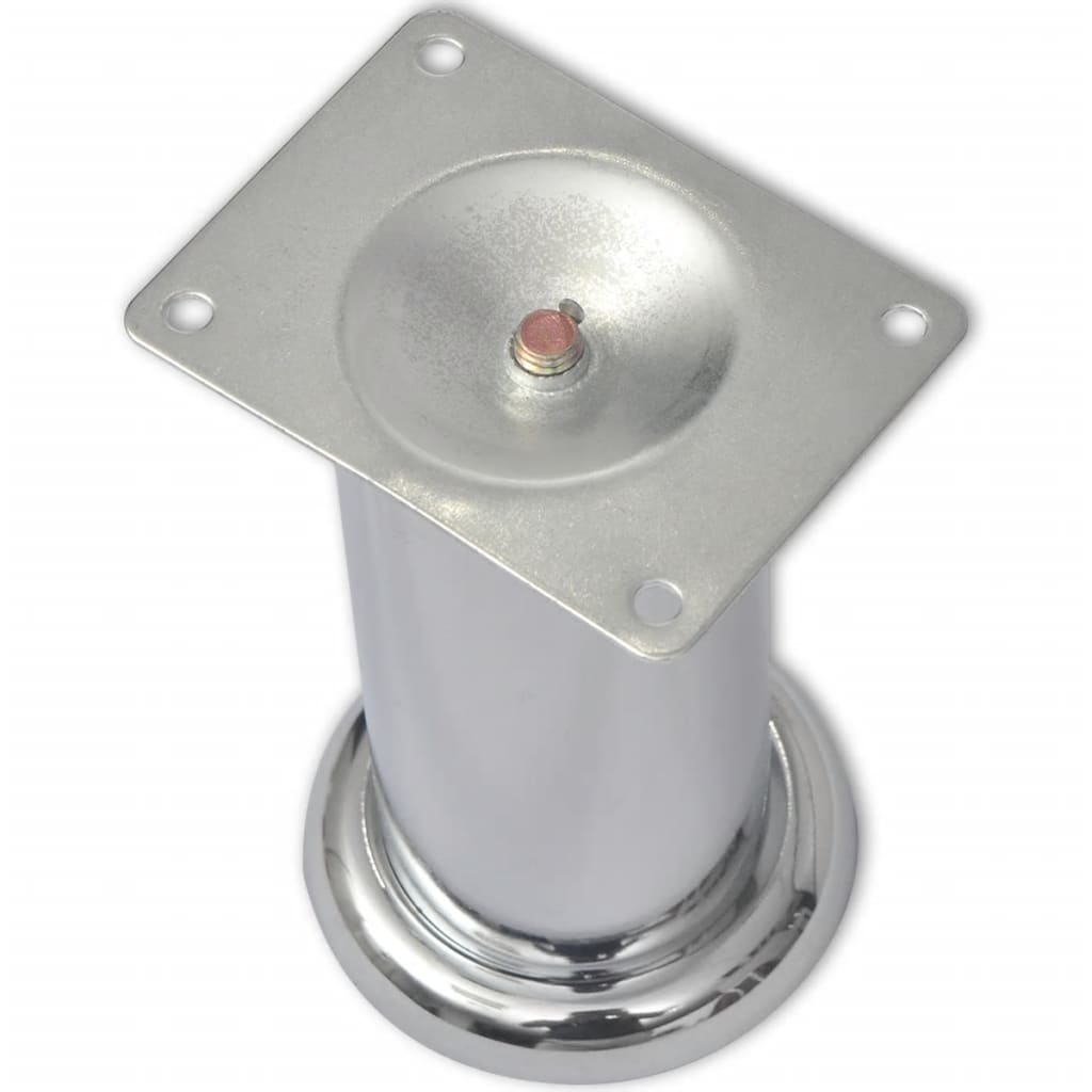 Noge za kauč 8 kom okrugle kromirane 120 mm