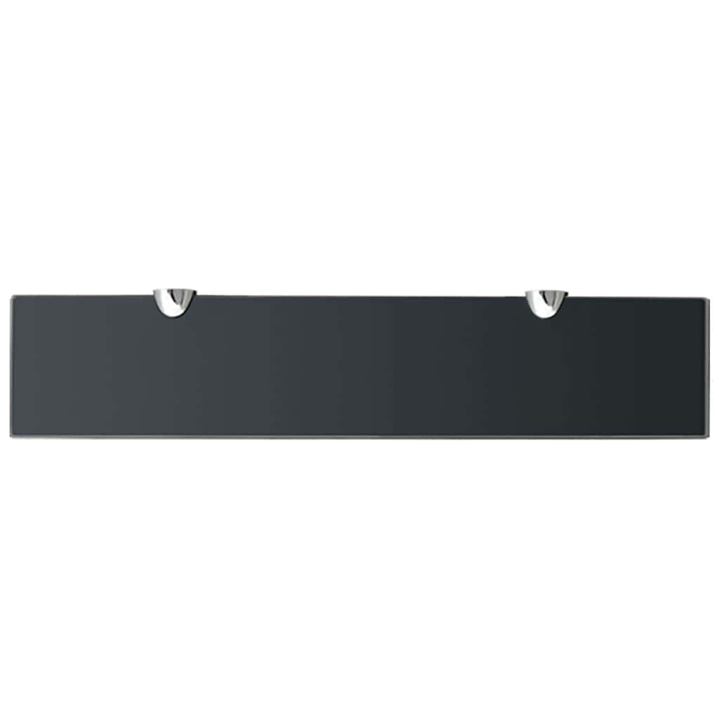 Zidne police 2 kom staklene 50 x 10 cm 8 mm