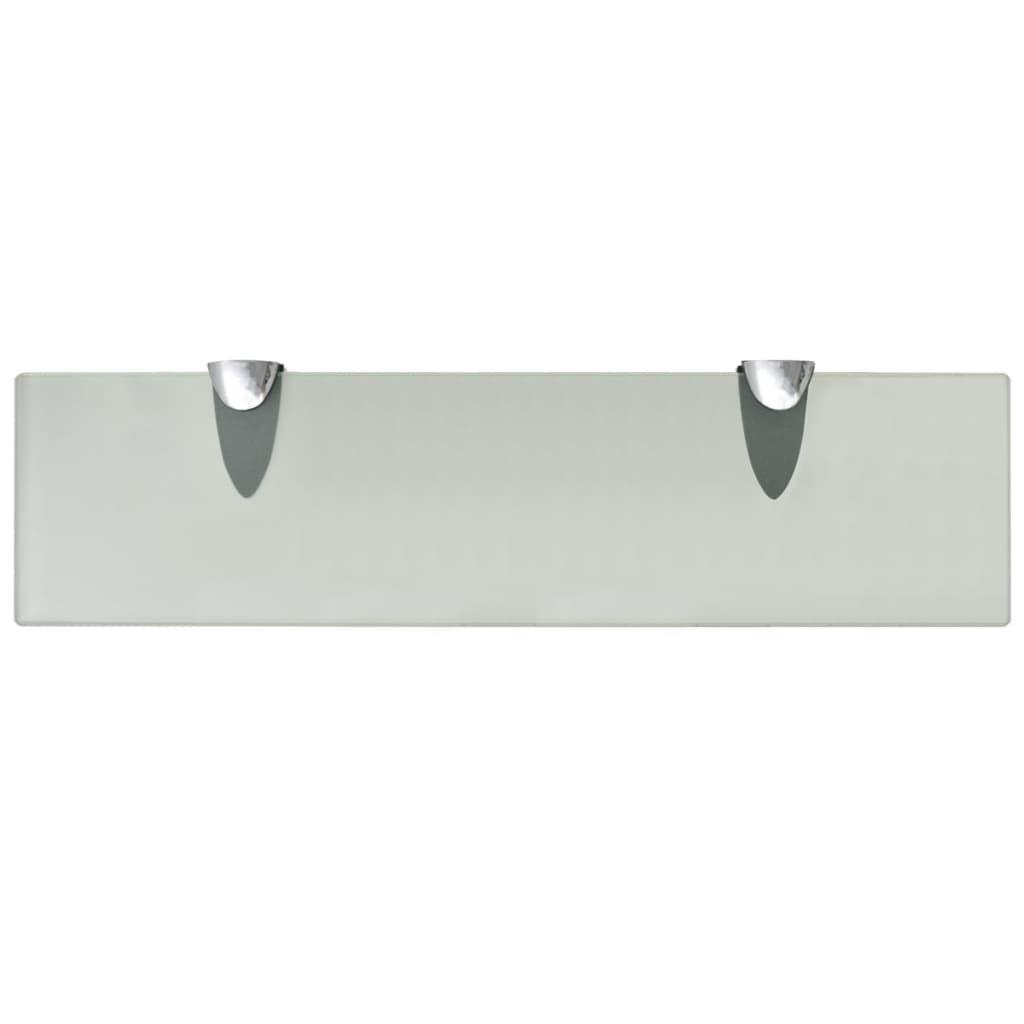 Zidne police 2 kom staklene 40 x 10 cm 8 mm