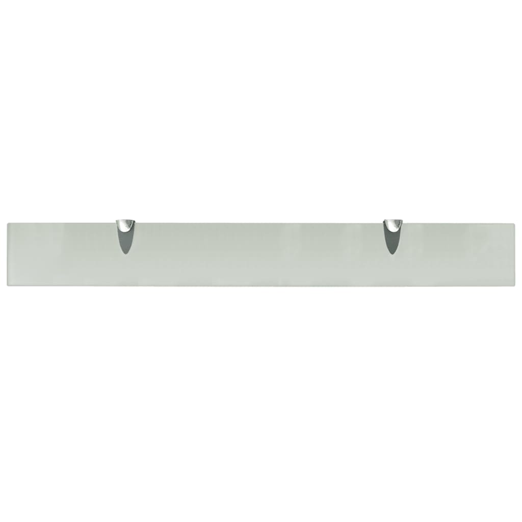 Zidne police 2 kom staklene 80 x 10 cm 8 mm