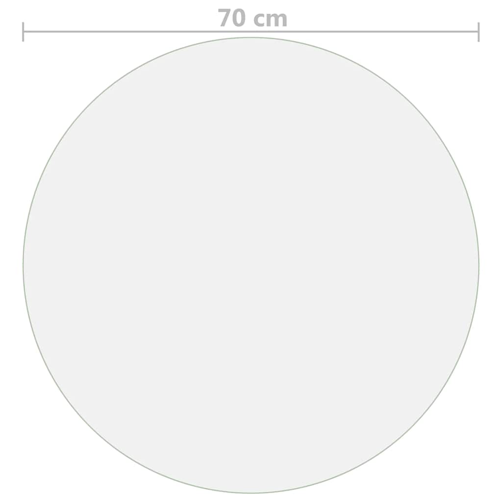 Zaštita za stol prozirna Ø 70 cm 1,6 mm PVC