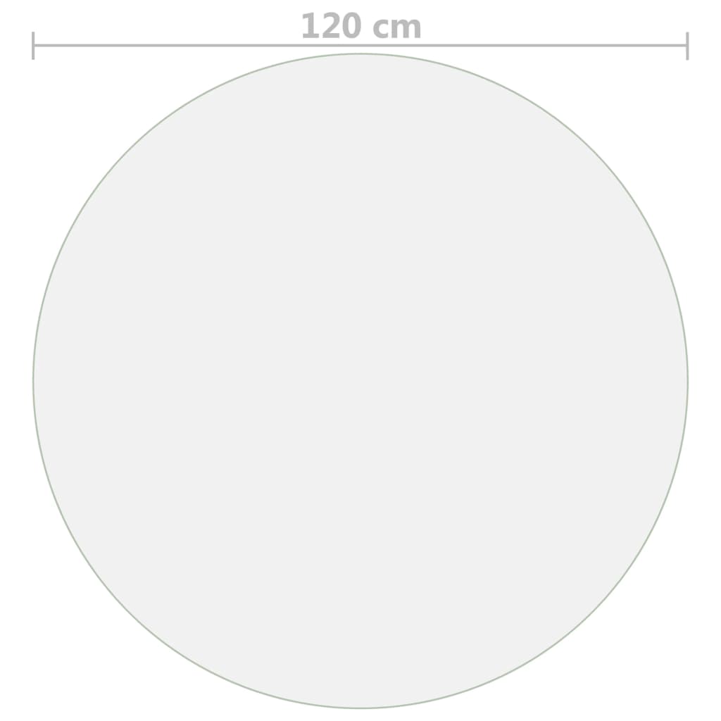 Zaštita za stol prozirna Ø 120 cm 1,6 mm PVC