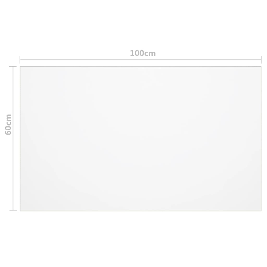 Zaštita za stol prozirna 100 x 60 cm 1,6 mm PVC