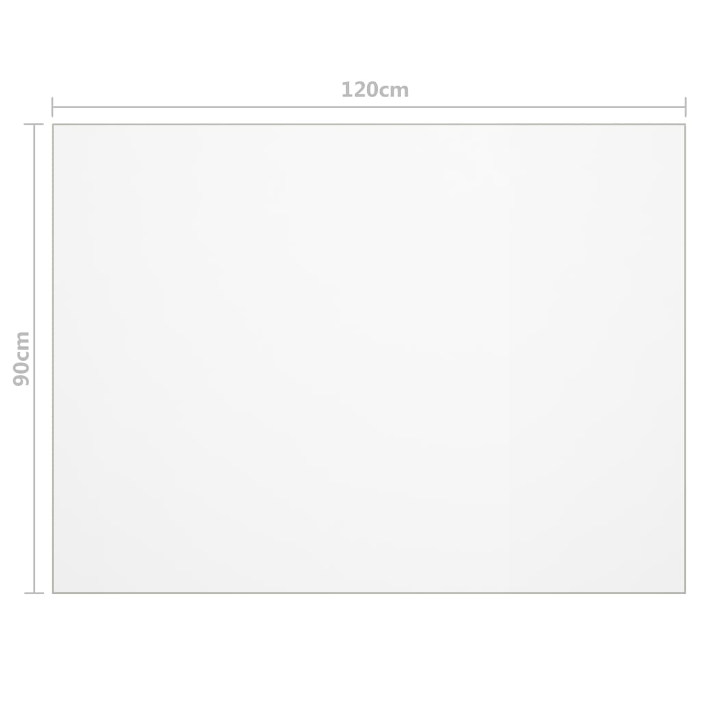 Zaštita za stol prozirna 120 x 90 cm 1,6 mm PVC