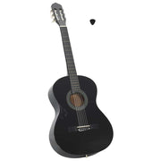 Klasična gitara za početnike crna 4/4 39" od drva lipe