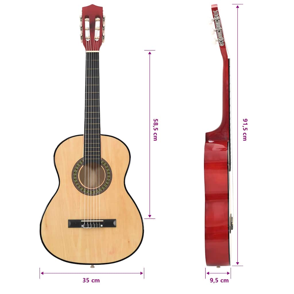 Klasična gitara za početnike i djecu 3/4 36" od drva lipe