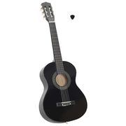 Klasična gitara za početnike i djecu crna 1/2 34"