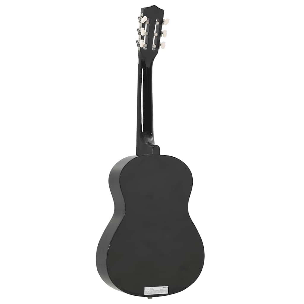 8-dijelni set klasične gitare za početnike crni 1/2 34"