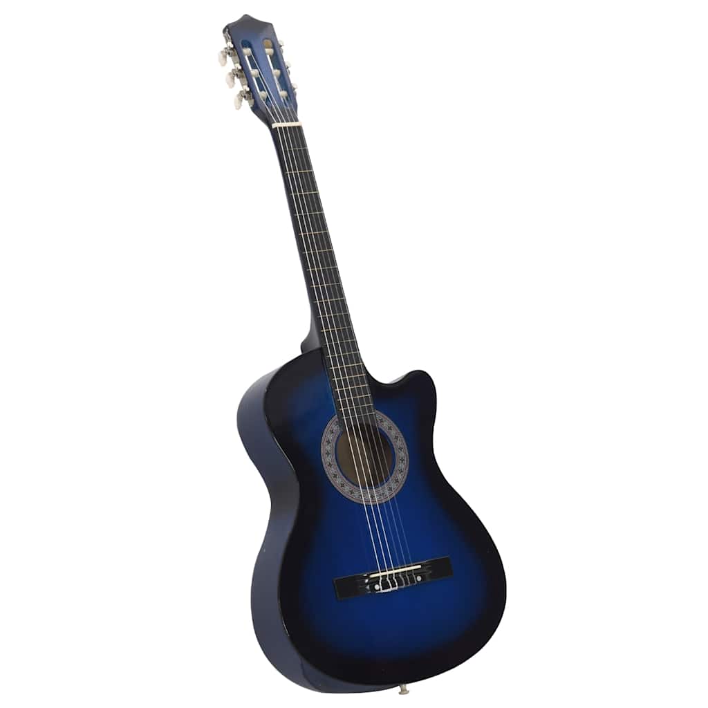 12-dijelni set klasične gitare Western sa 6 žica plavi 38 "