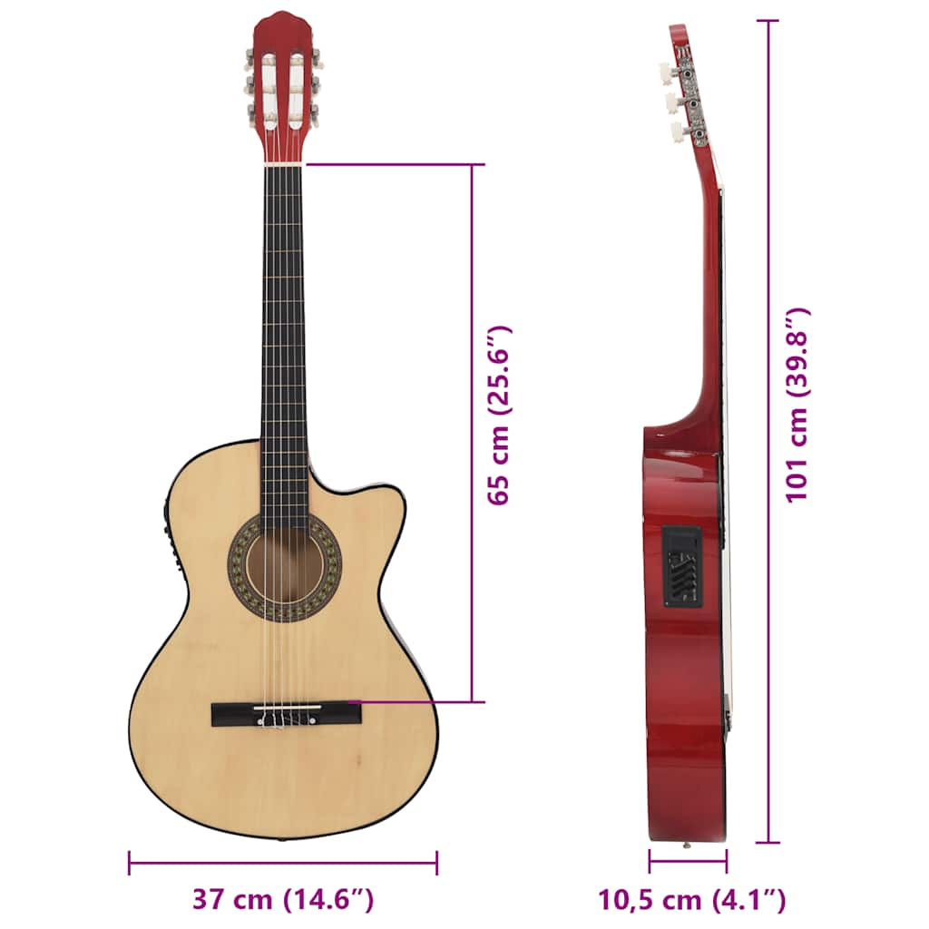 12-dijelni set gitare Western s ujednačivačem i 6 žica