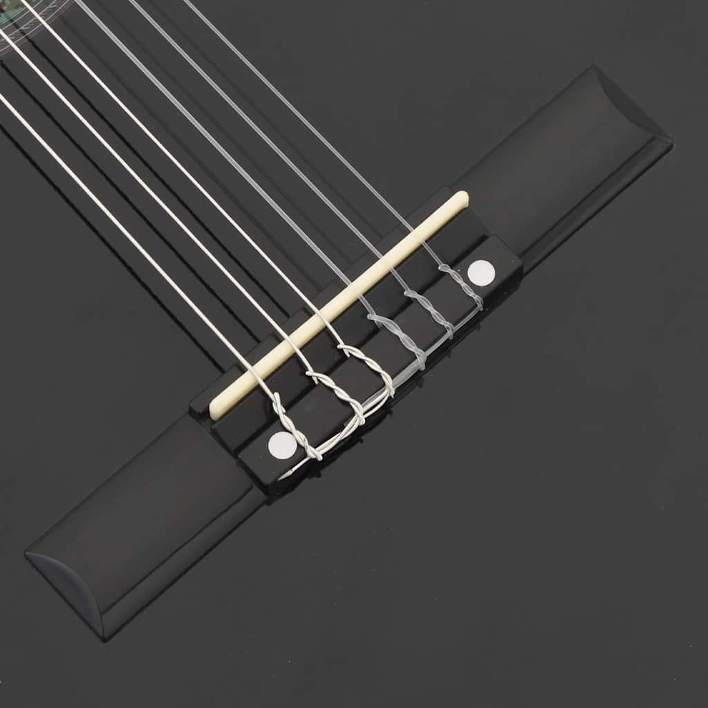 Klasična gitara Western s ujednačivačem i 6 žica crna