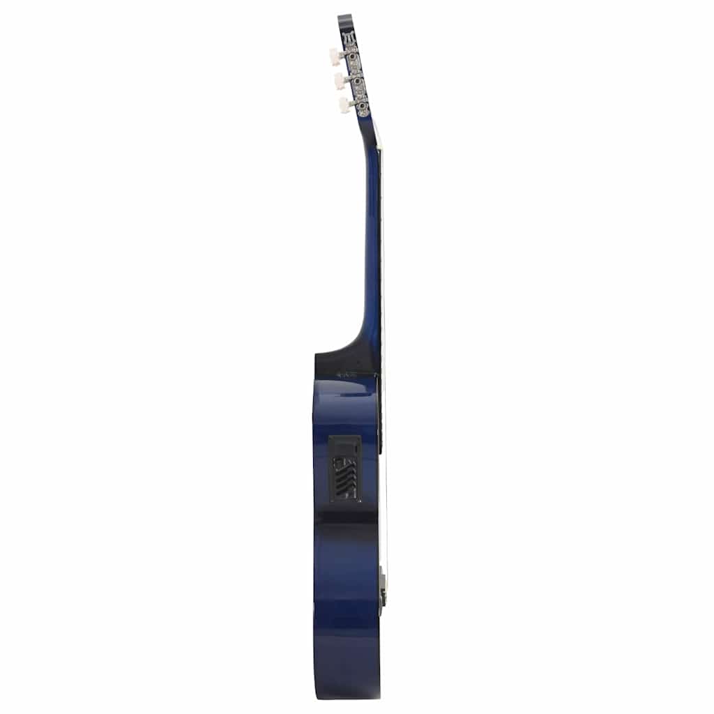 Klasična gitara Western s ujednačivačem i 6 žica plava
