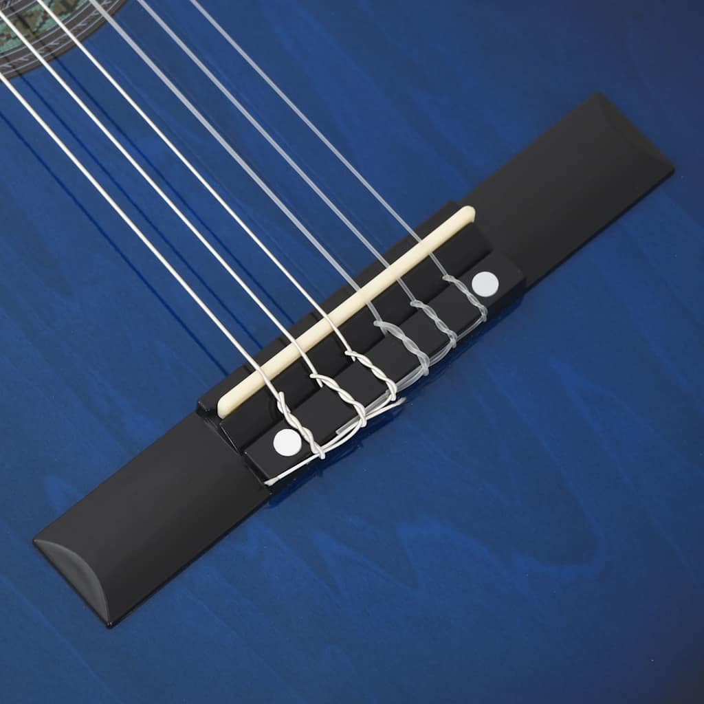 12-dijelni set gitare Western s ujednačivačem i 6 žica plavi