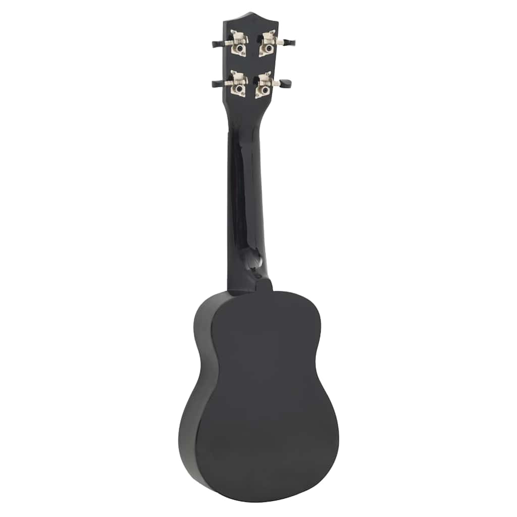 Set dječjeg ukulelea Soprano s torbom crni 23 "