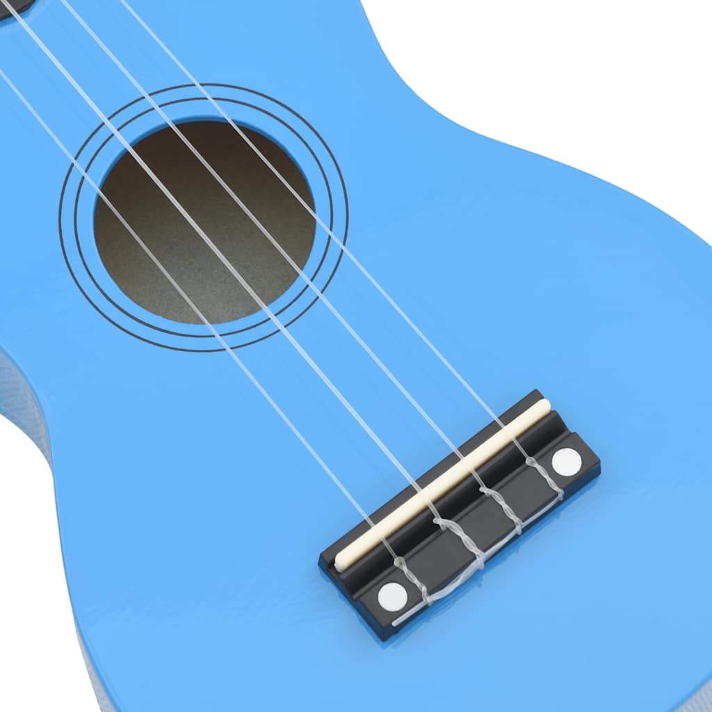 Set dječjeg ukulelea Soprano s torbom svjetloplavi 23 "