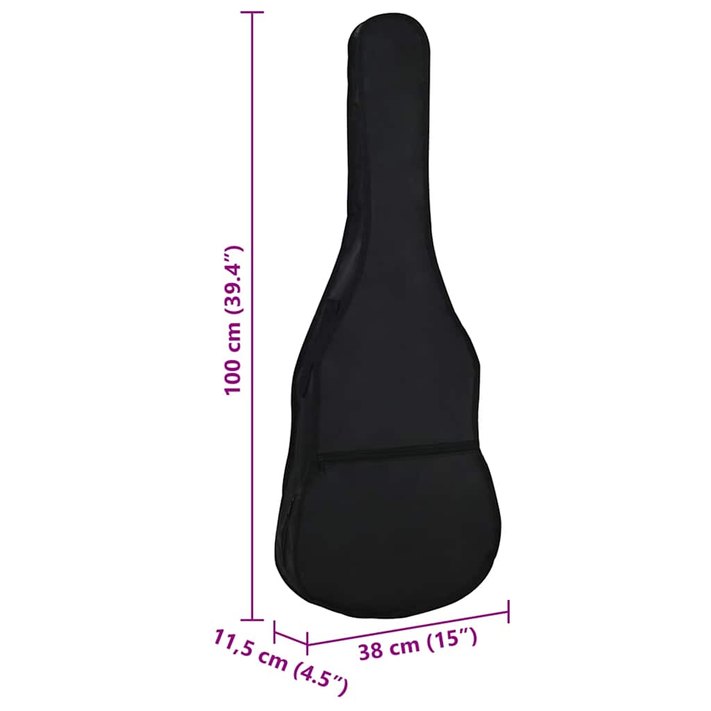 Torba za za klasičnu gitaru 4/4 (39") crna 100 x 37 cm od tkanine