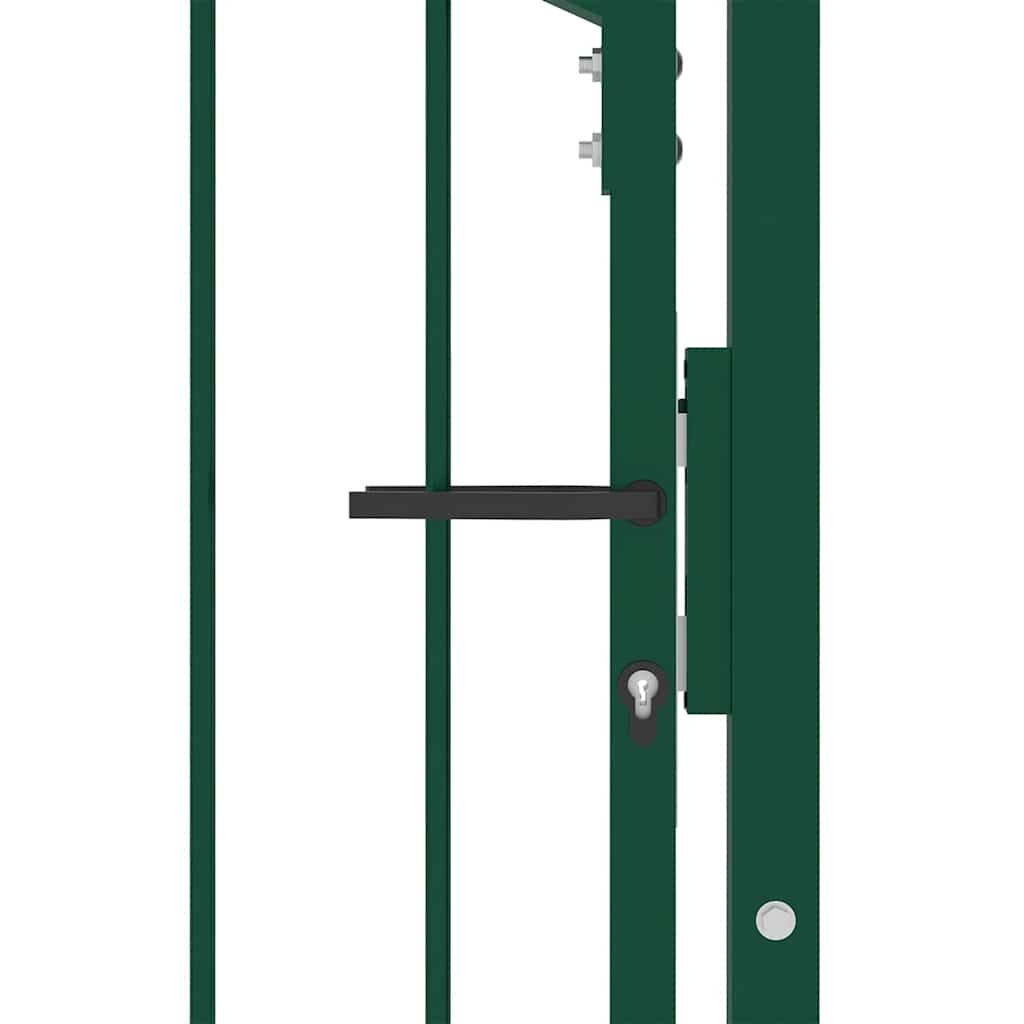 Vrata za ogradu EMMEN s šiljcima čelik 104x109,5 cm zelena