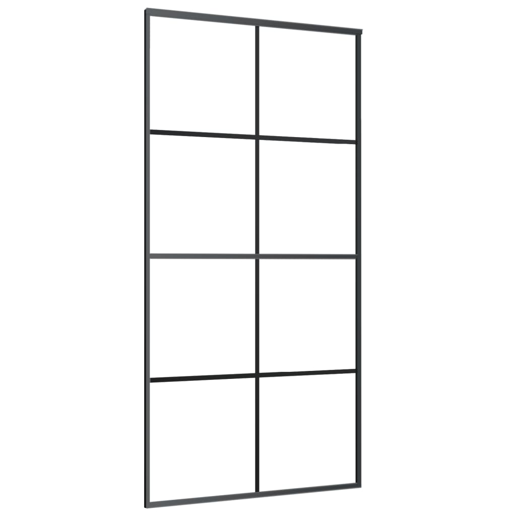 Klizna vrata od aluminija i stakla ESG 102,5 x 205 cm crna