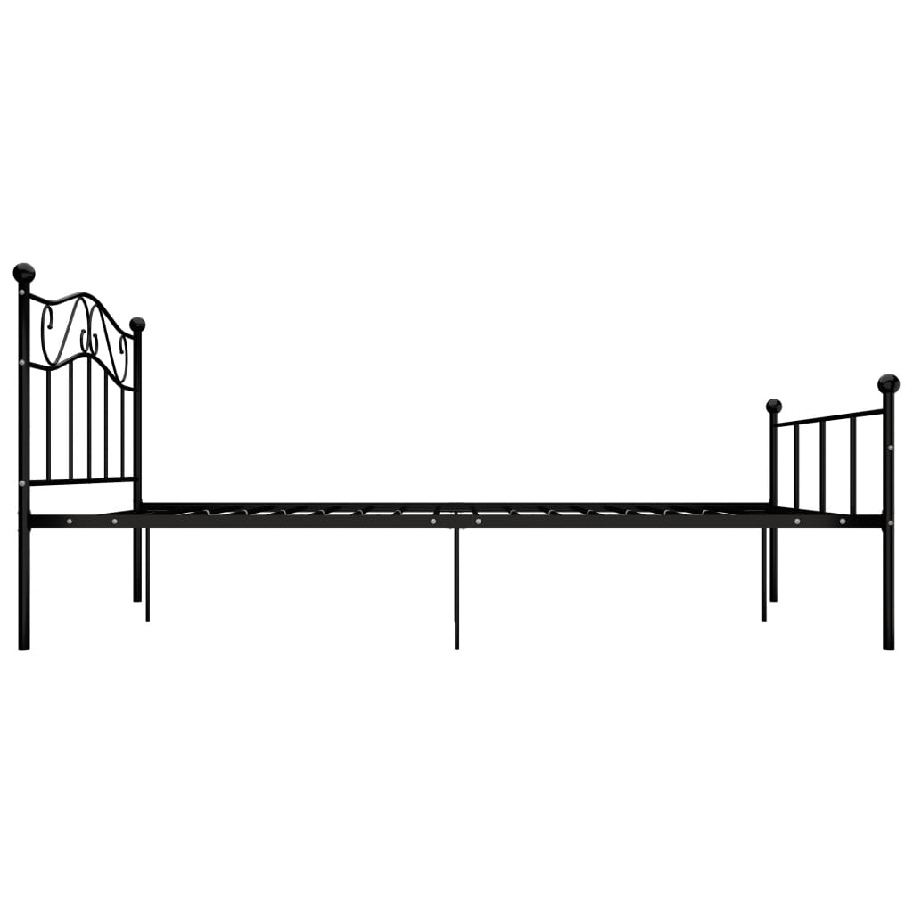 Okvir za krevet crni metalni 120 x 200 cm