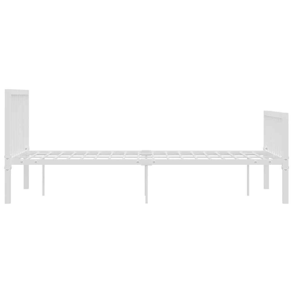 Okvir za krevet bijeli metalni 120 x 200 cm