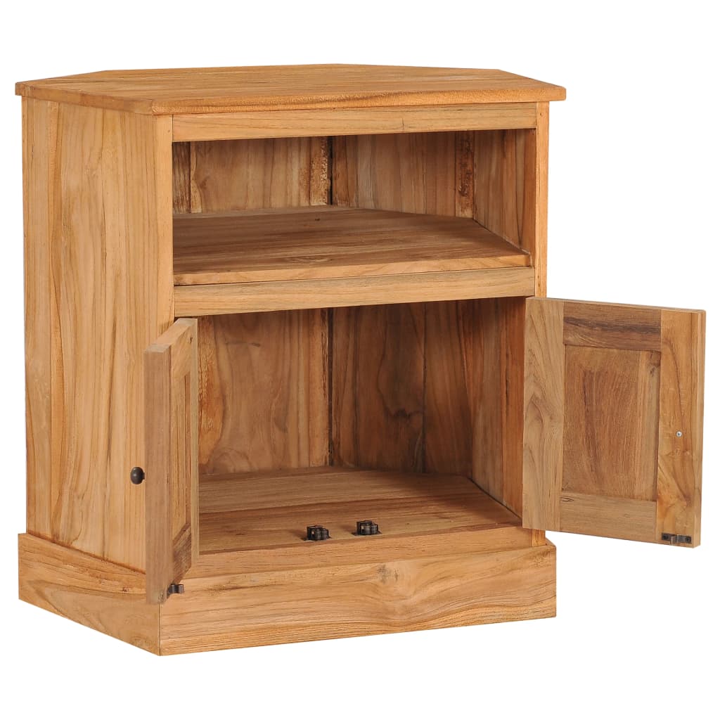 idaXL Kutna komoda 60 x 45 x 60 cm od masivne tikovine