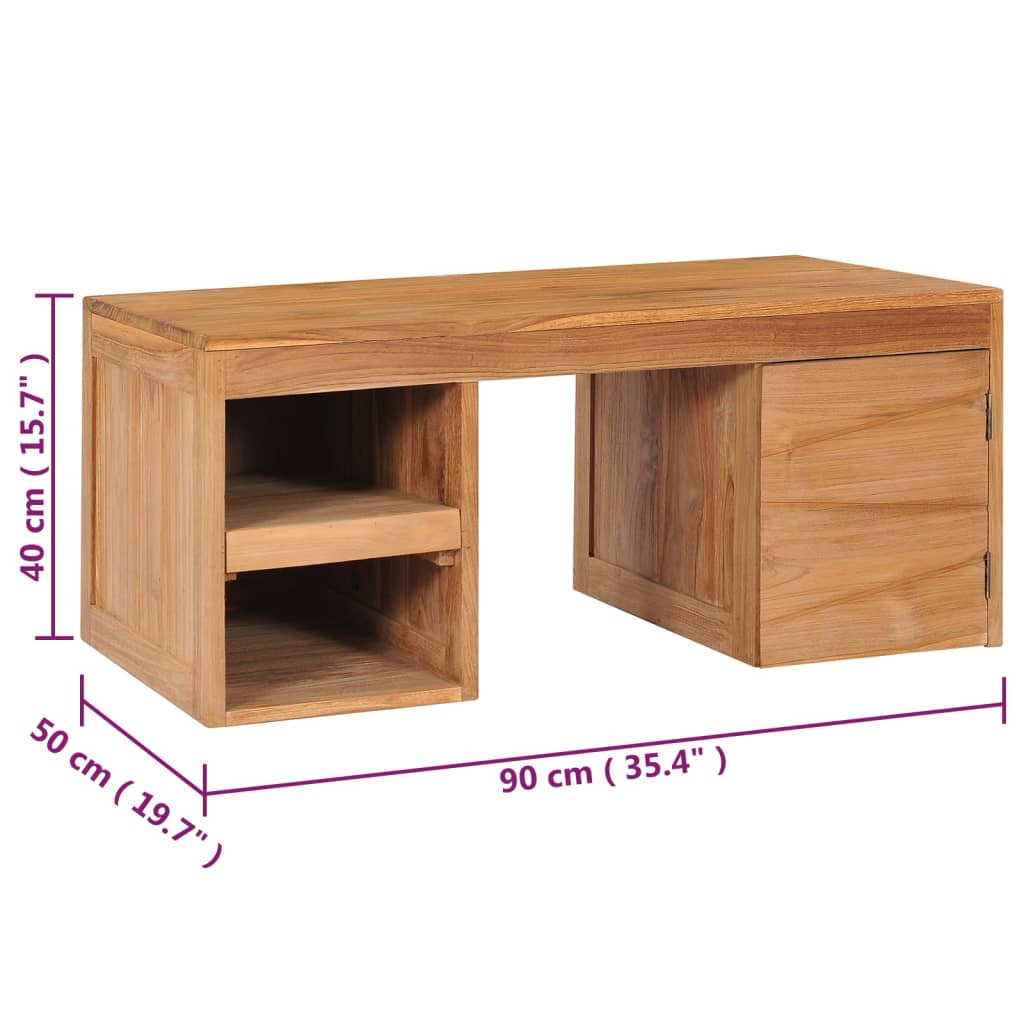 Stolić za kavu 90 x 50 x 40 cm od masivne tikovine