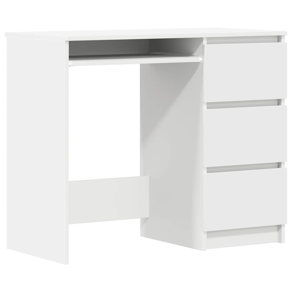 Radni stol bijeli 90 x 45 x 76 cm konstruirano drvo
