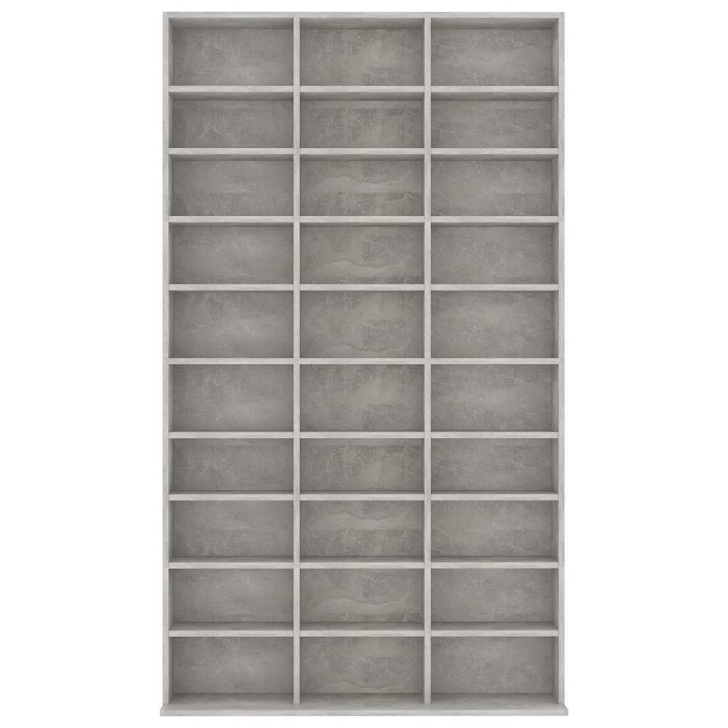 Ormarić za CD-ove boja betona 102x16x177,5 cm konstruirano drvo
