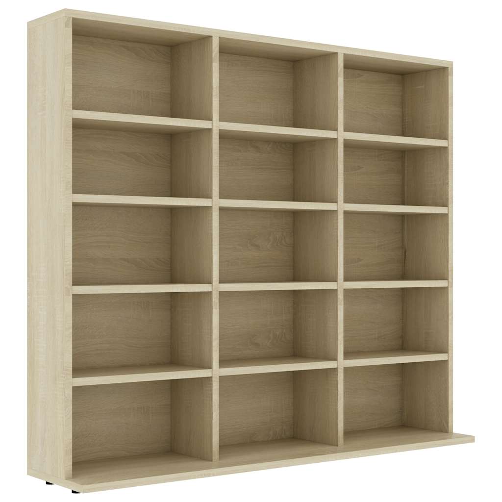 Ormarić za CD-ove boja hrasta 100x23x89,5 cm konstruirano drvo