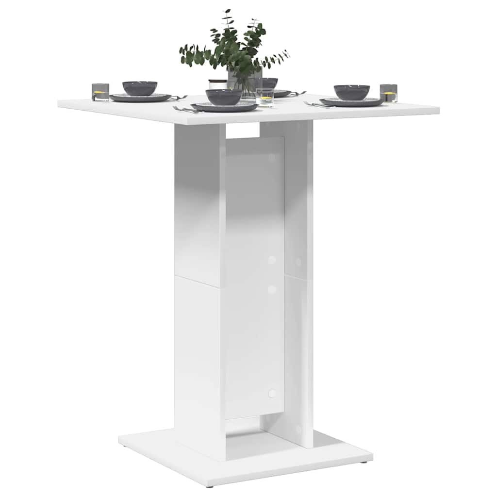 Bistro stol bijeli 60 x 60 x 75 cm od konstruiranog drva