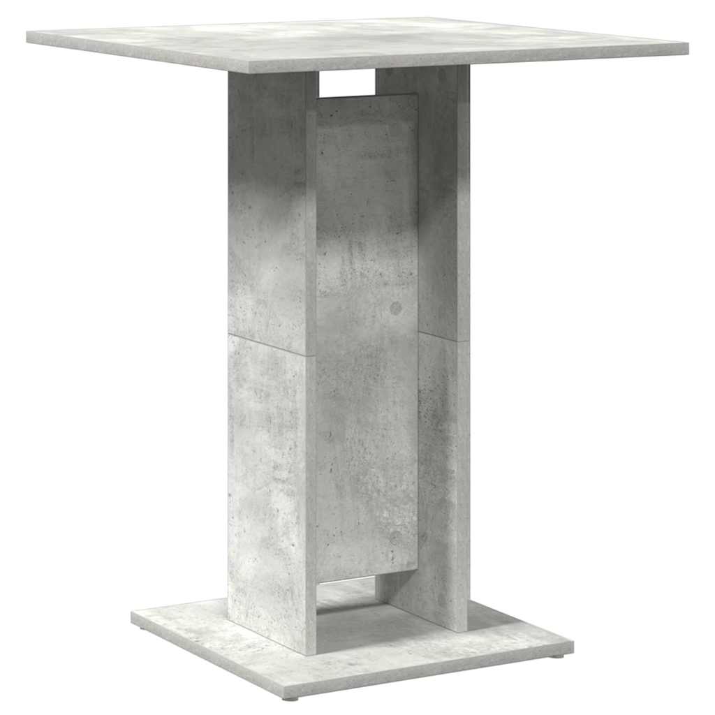 Bistro stol boja betona 60 x 60 x 75 cm od konstruiranog drva