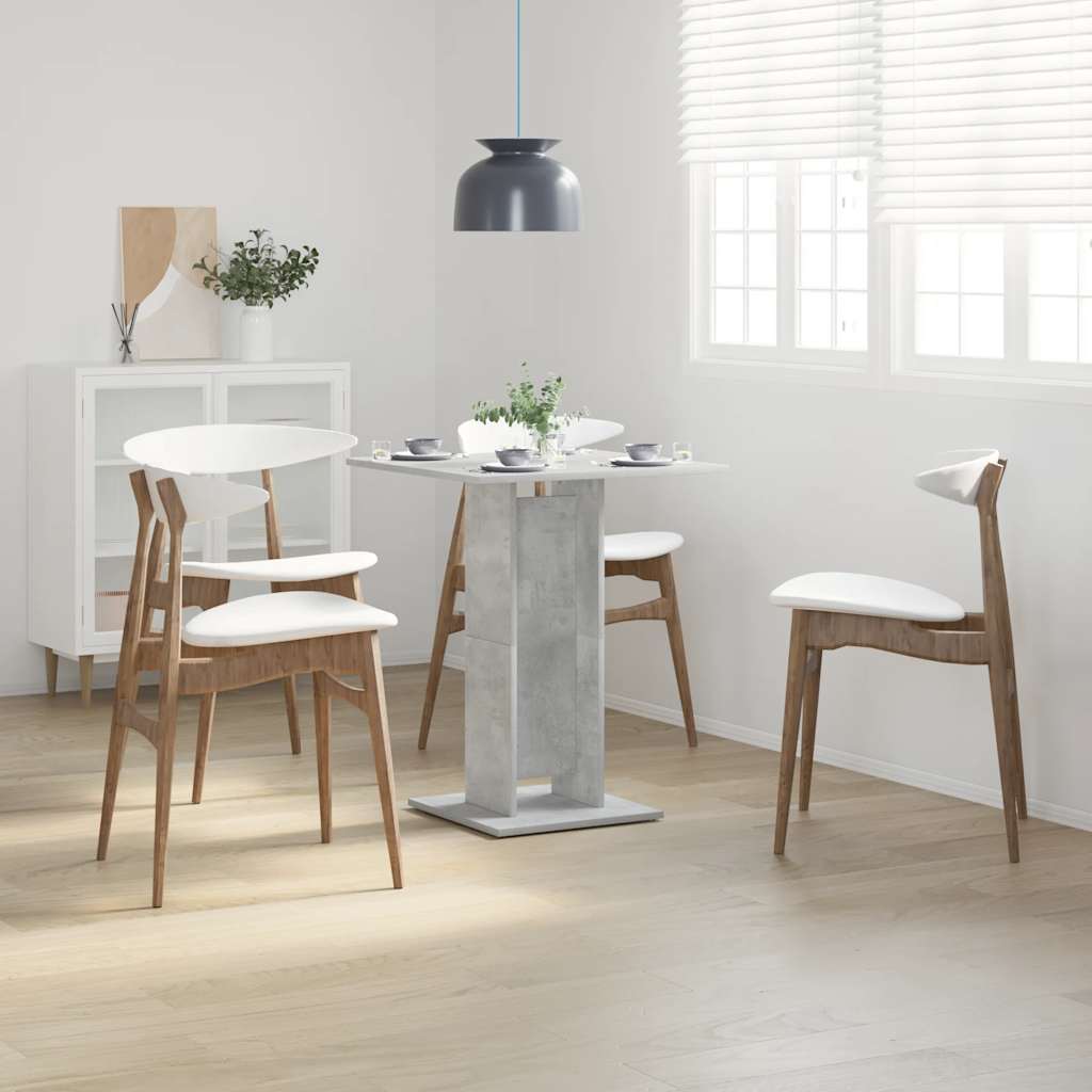 Bistro stol boja betona 60 x 60 x 75 cm od konstruiranog drva
