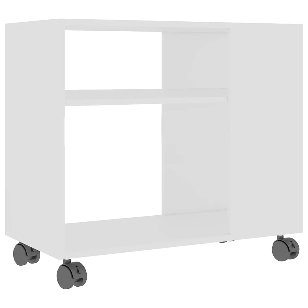 Bočni stolić bijeli 70 x 35 x 55 cm od konstruiranog drva