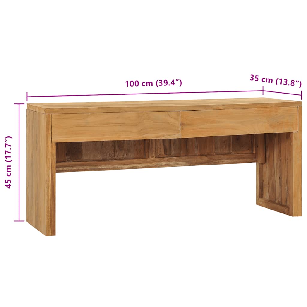TV ormarić 100 x 35 x 45 cm od masivne tikovine