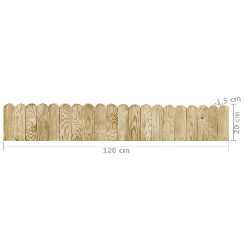 Rolane ograde 2 kom 120 cm od impregnirane borovine