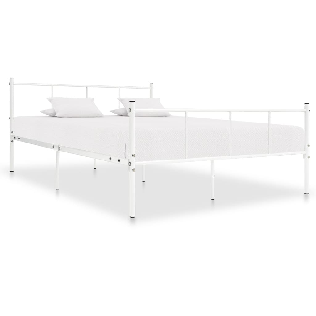 Okvir za krevet bijeli metalni 120 x 200 cm