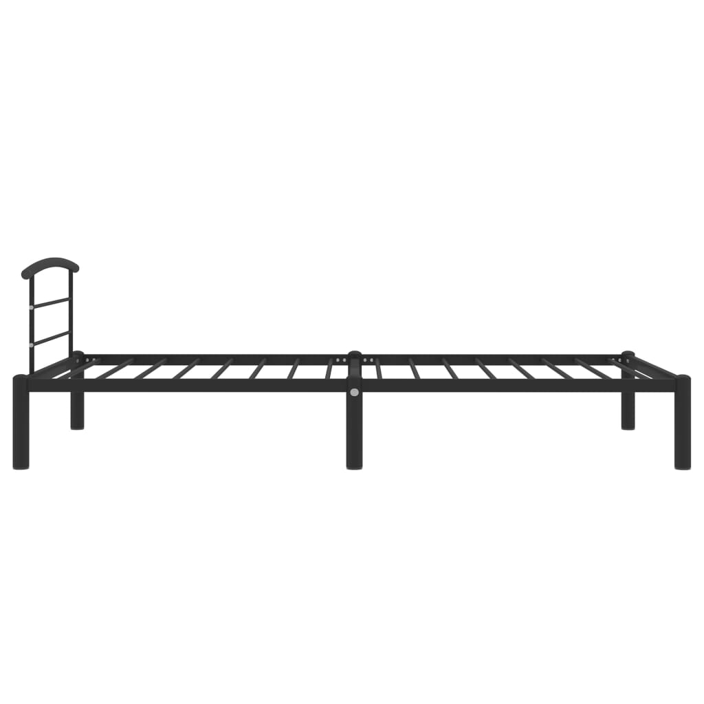 Okvir za krevet crni metalni 90 x 200 cm