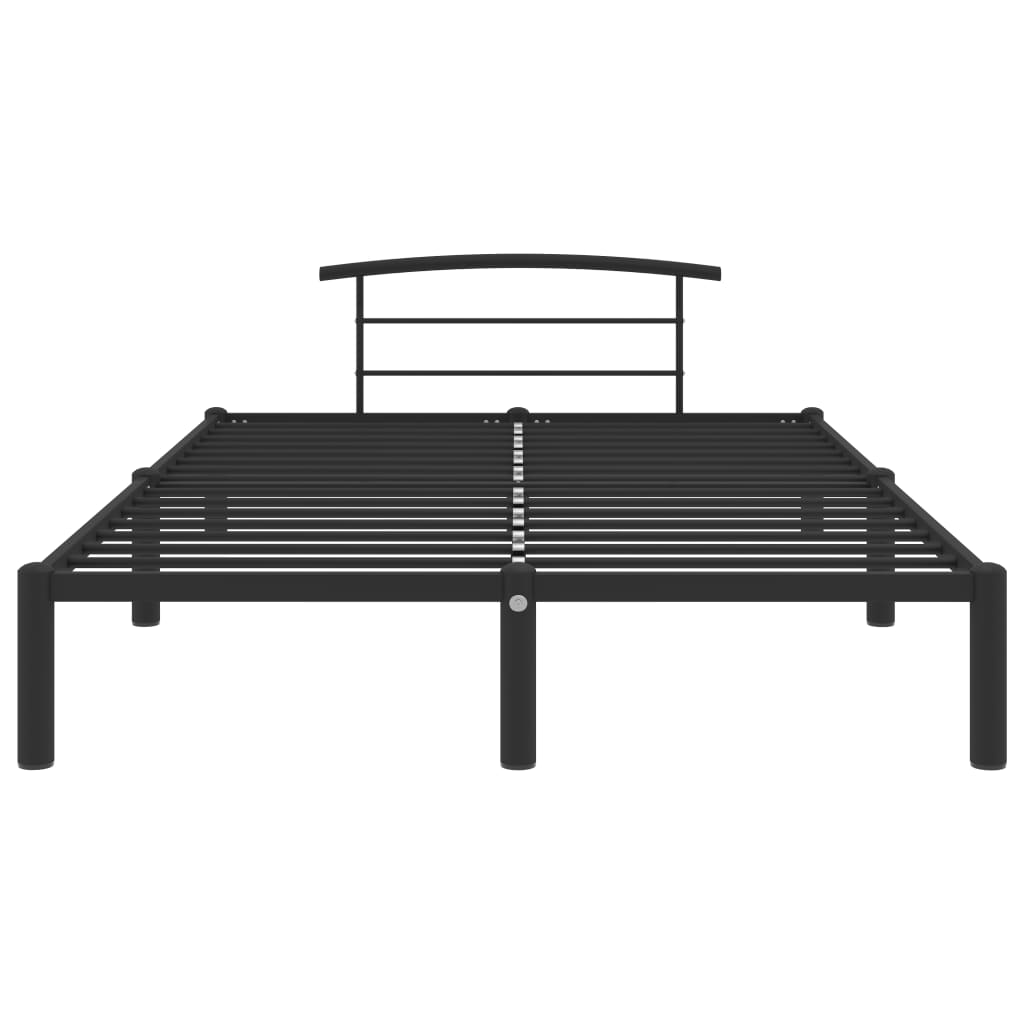 Okvir za krevet crni metalni 140 x 200 cm