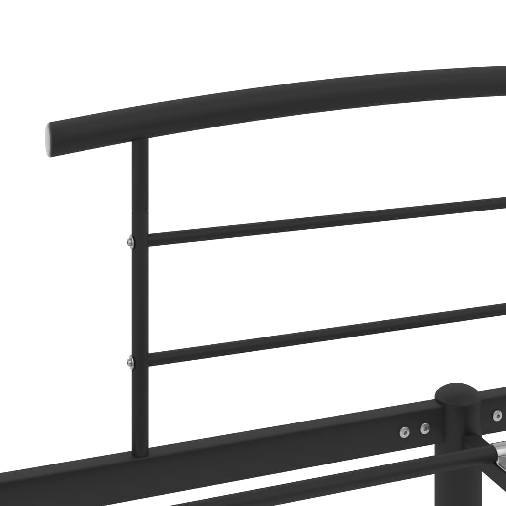Okvir za krevet crni metalni 140 x 200 cm