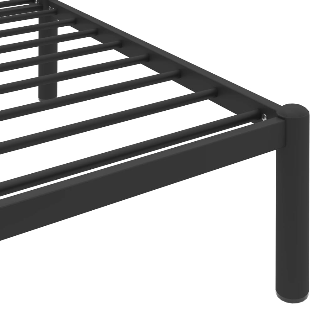 Okvir za krevet crni metalni 140 x 200 cm