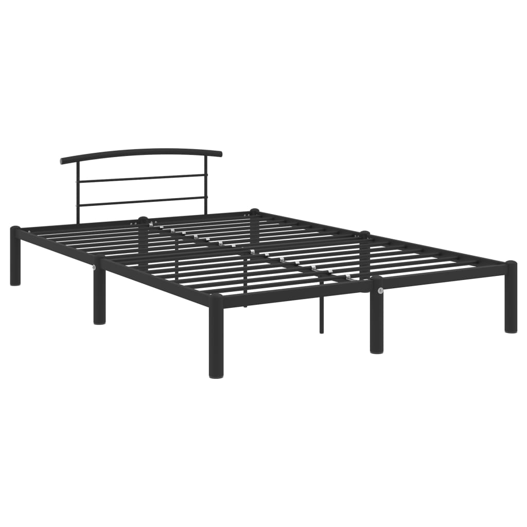 Okvir za krevet crni metalni 160 x 200 cm