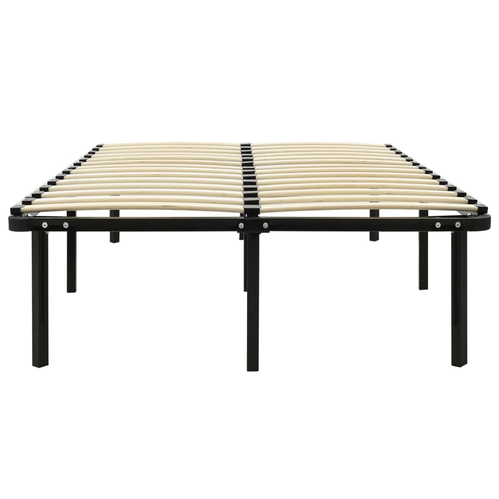 Okvir za krevet crni metalni 140 x 200 cm