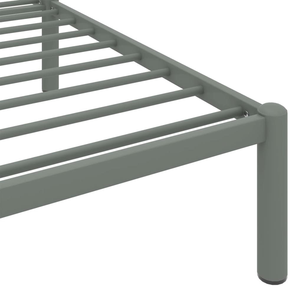Okvir za krevet sivi metalni 200 x 200 cm